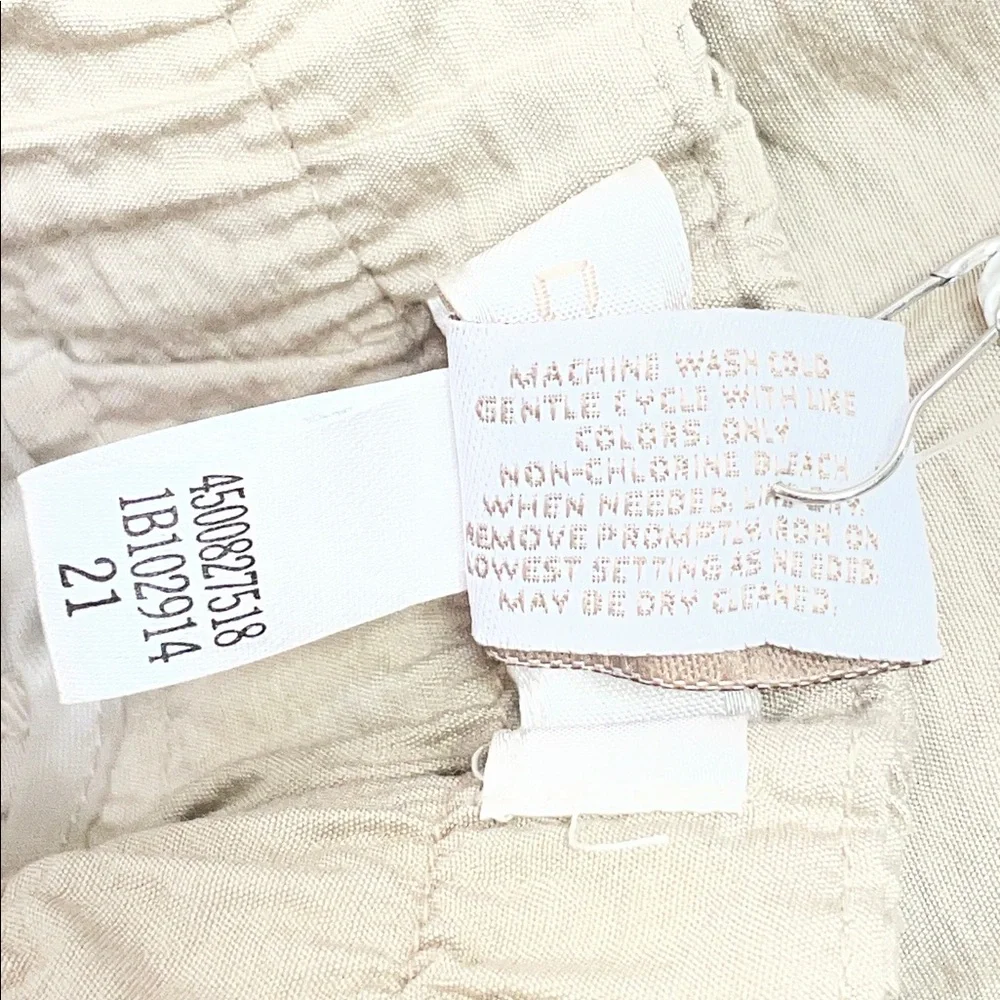 NWT Chico’s Khaki Fluid Crinkle Crop Pant The Ultimate Fit Chico’s 1.5 (US M/10) - Picture 13 of 16